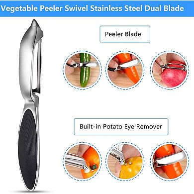 2-Piece Stainless Steel Vegetable & Fruit Peeler Set