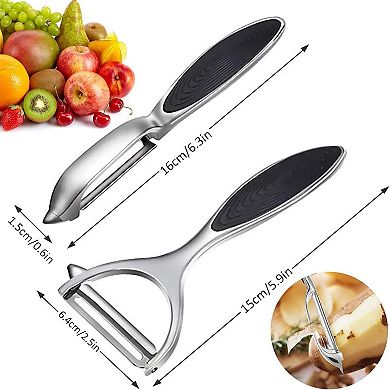 2-Piece Stainless Steel Vegetable & Fruit Peeler Set