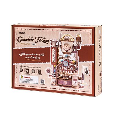 Diy 3d Moving Gears Puzzle Chocolate Factory 420pcs