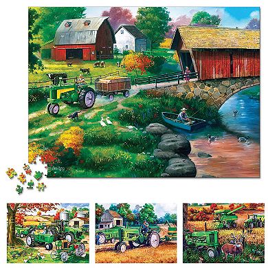 Collections Etc Farm And Country 500-piece Puzzles - Set Of 4