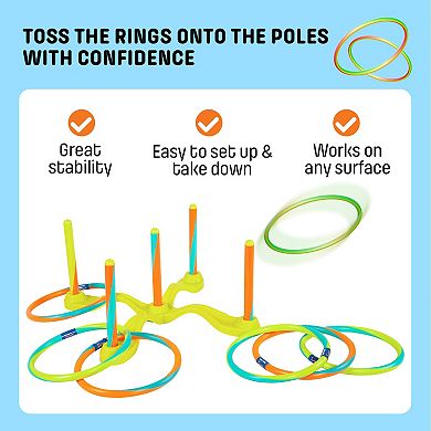 Wham-O Ring Toss Games For Kids And Adults, Indoor& Outdoor Ring Tossing Game