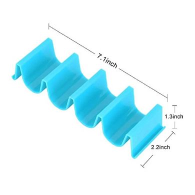 4-Piece Wave Shape Taco Holder Stand Set