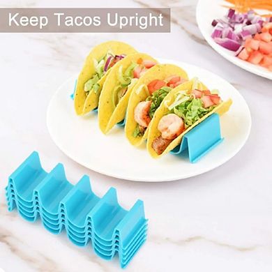 4-Piece Wave Shape Taco Holder Stand Set