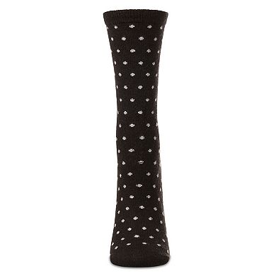 Women's Mini Dot Cashmere Crew Socks