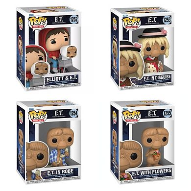 Funko Pop! 4 Pack E.t. The Extraterrestrial: Elliot And E.t. #1253, #1252, #1254, #1255