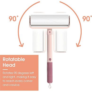 Useful Co Extendable Lint Roller 1 Lint Roller + 4 Refills For Clothes And Pet Hair Removal