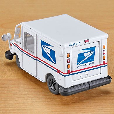 Collections Etc Usps Delivery Truck With Mailbox 1:64 Cast Scale Model