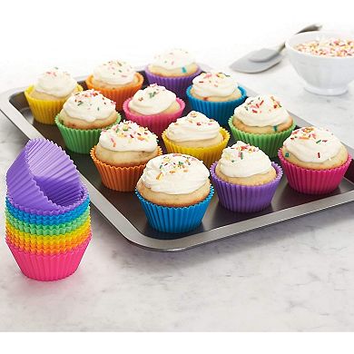 12-Piece Silicone Cake Muffin Cupcake Liners