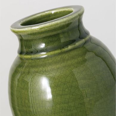 Sullivan's Contrast Glossed Curve Vase Table Decor