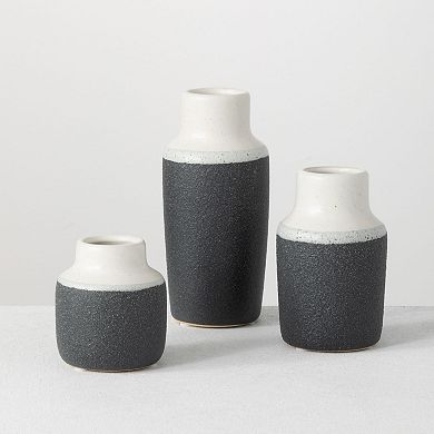 Sullivan's Two-Toned Vases Table Decor 3 pc Set