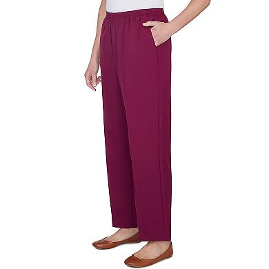 Petite Alfred Dunner Classic Elastic Midrise Pants