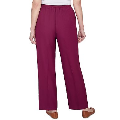 Petite Alfred Dunner Classic Elastic Midrise Pants