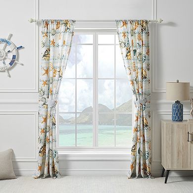 Greenland Home Fashions Kona Set of 2 Window Curtain Panels