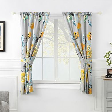 Greenland Home Fashions Watercolor Dream Set of 2 Window Curtain Panels