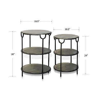 Logan 2-pc. Round Nesting Table Set