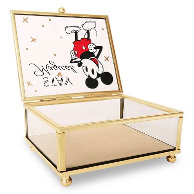 Disney's Mickey Mouse "Stay Magical" Glass Jewelry Box