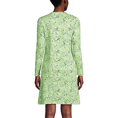 Women's Lands' End Cotton Interlock Long Sleeve Nightgown