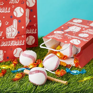24 Pack Mini Baseball Party Favors For Sports Party, Foam Stress Balls, 2 In