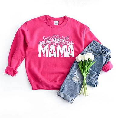 Mama Topped With Flowers Sweatshirt