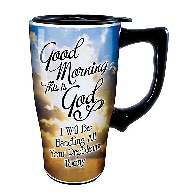 Collections Etc Good Morning This Is God Travel Ceramic Mug