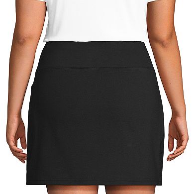 Plus Size Lands' End Active High Impact High-Rise Skort