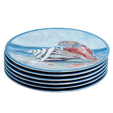 Certified International Seacoast 6-Piece Salad Plate Set