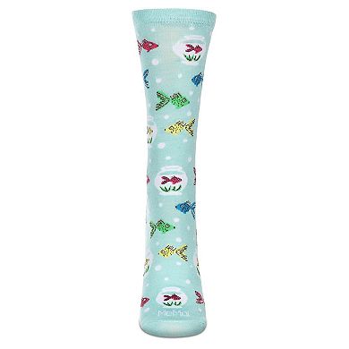 Women's Goldfish Rayon Crew Socks