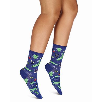 Women's Gators Rayon Crew Socks