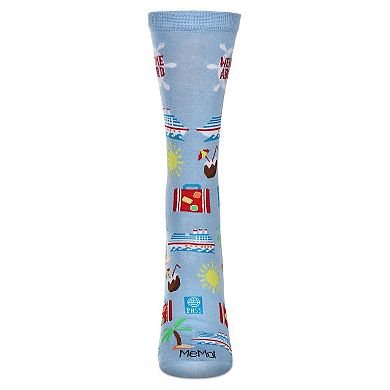 Women's Cruise Ship Rayon Crew Socks