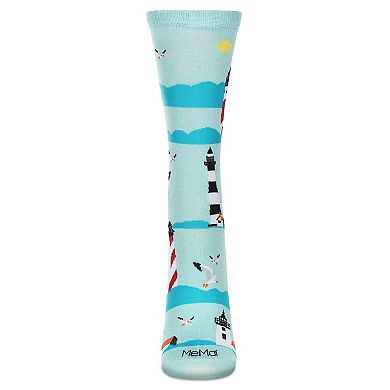 Women's Lighthouse Rayon Crew Socks