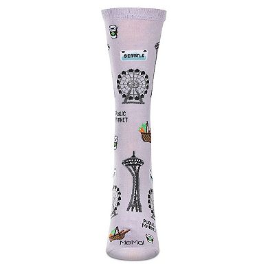 Women's Seattle Rayon Crew Socks