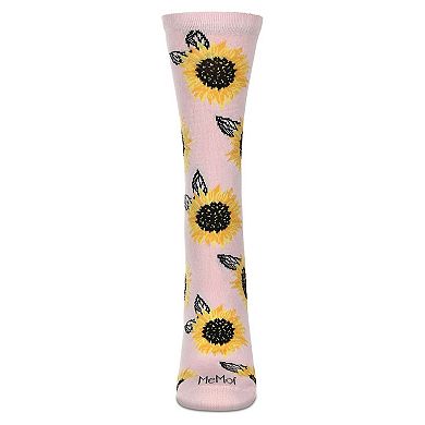 Majestic Sunflower Rayon Blend Crew Socks