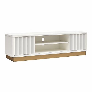 CosmoLiving by Cosmopolitan Rene Modern Scalloped TV Stand