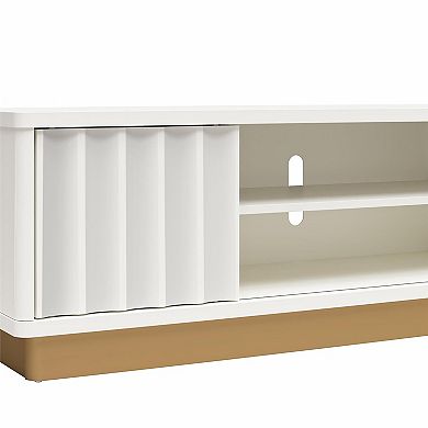 CosmoLiving by Cosmopolitan Rene Modern Scalloped TV Stand