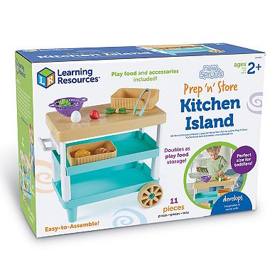 Learning Resources New Sprouts® Prep 'n' Store Kitchen Island Toy