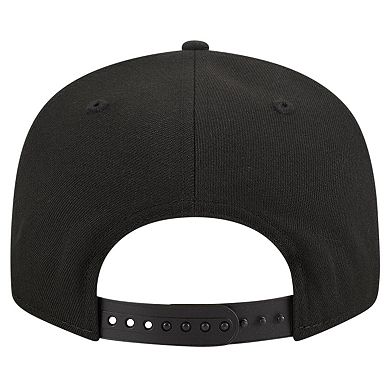 Men's New Era Black San Diego Padres Metallic Logo 9FIFTY Snapback Hat