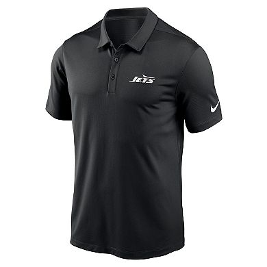 Men's Nike Black New York Jets Franchise Logo Performance Polo