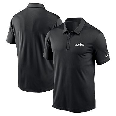 Men's Nike Black New York Jets Franchise Logo Performance Polo