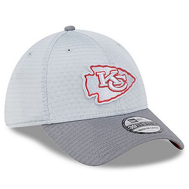 Men's New Era Gray Kansas City Chiefs 2024 NFL Training Camp 39THIRTY Flex Hat