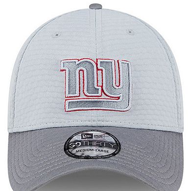 Men's New Era Gray New York Giants 2024 NFL Training Camp 39THIRTY Flex Hat