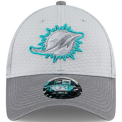 Men's New Era Gray Miami Dolphins 2024 NFL Training Camp 9FORTY Adjustable Hat