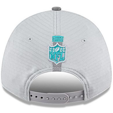 Men's New Era Gray Miami Dolphins 2024 NFL Training Camp 9FORTY Adjustable Hat