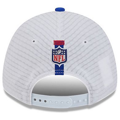 Youth New Era White/Royal Buffalo Bills 2024 NFL Training Camp 9FORTY Adjustable Hat