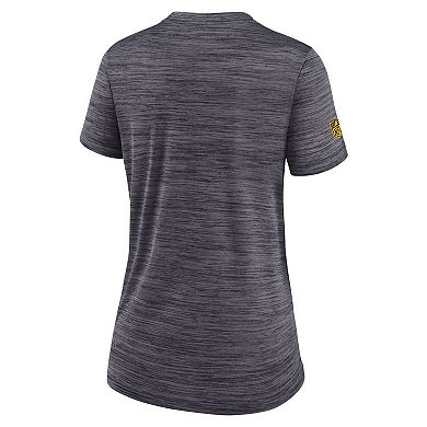 Women's Nike Charcoal Pittsburgh Steelers Velocity Performance T-Shirt