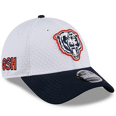 Men's New Era White/Navy Chicago Bears 2024 NFL Training Camp 9FORTY Adjustable Hat