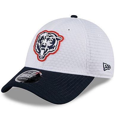 Men's New Era White/Navy Chicago Bears 2024 NFL Training Camp 9FORTY Adjustable Hat