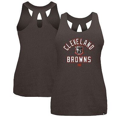 Women's New Era Brown Cleveland Browns 2024 NFL Training Camp Tank Top