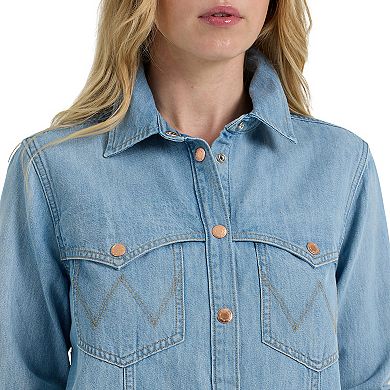 Women's Wrangler Western Denim Shirt Dress