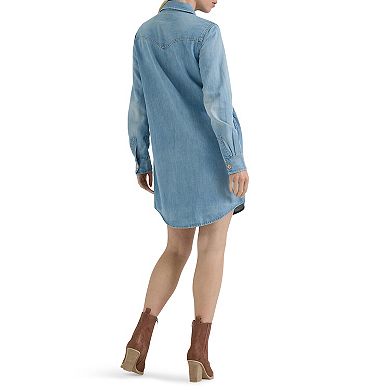 Women's Wrangler Western Denim Shirt Dress