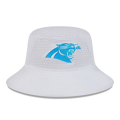 Men's New Era White Carolina Panthers 2024 NFL Training Camp Stretch Bucket Hat